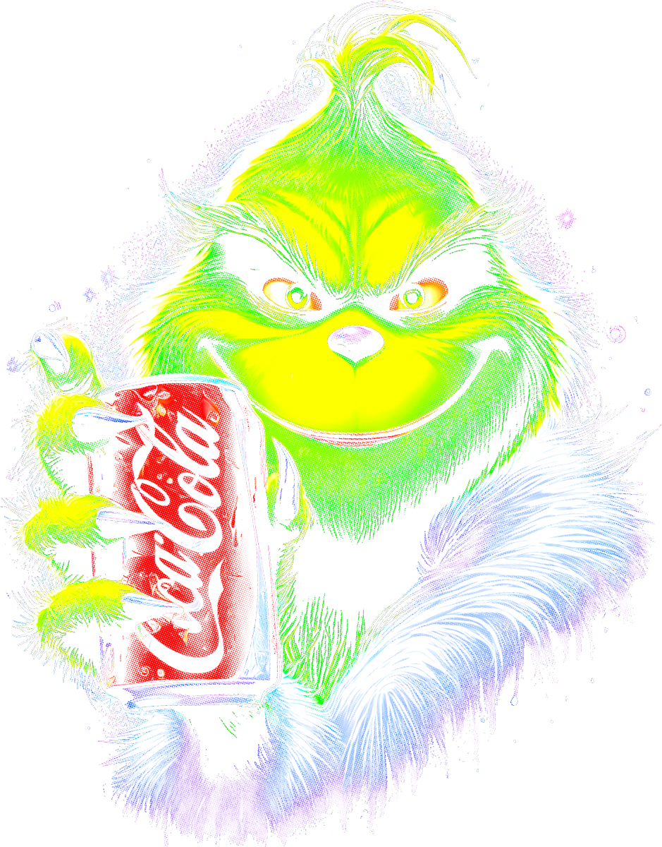 Grinch Coca-Cola - Halftone