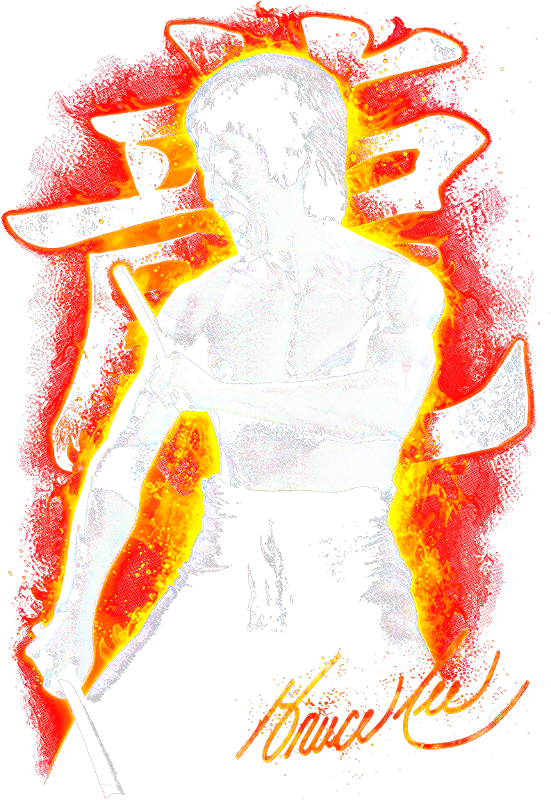 Bruce Lee - Halftone