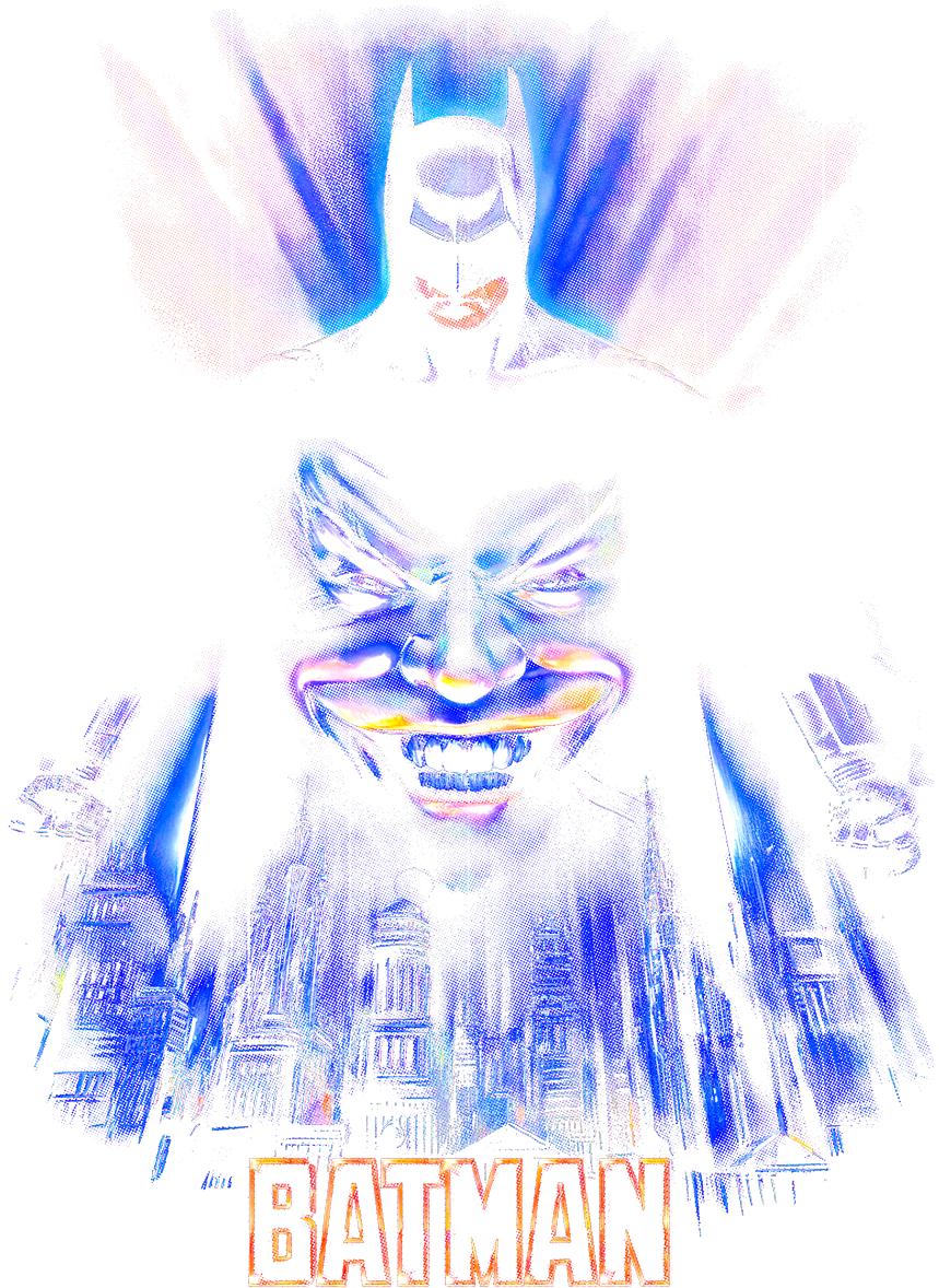 Batman, Joker - Halftone
