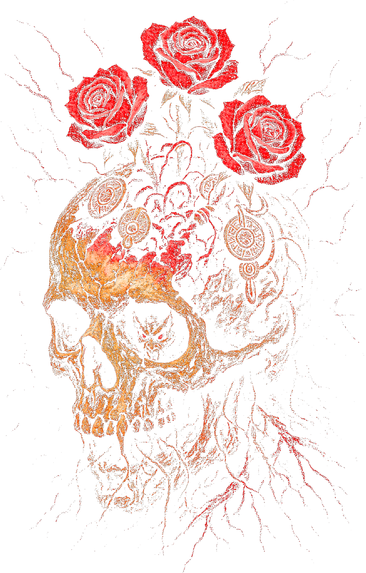 Skull And Roses