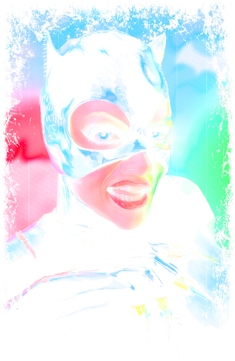 Cat Woman - Halftone