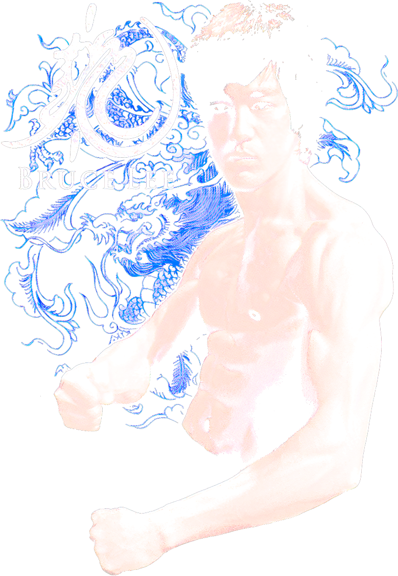 Bruce Lee - Halftone