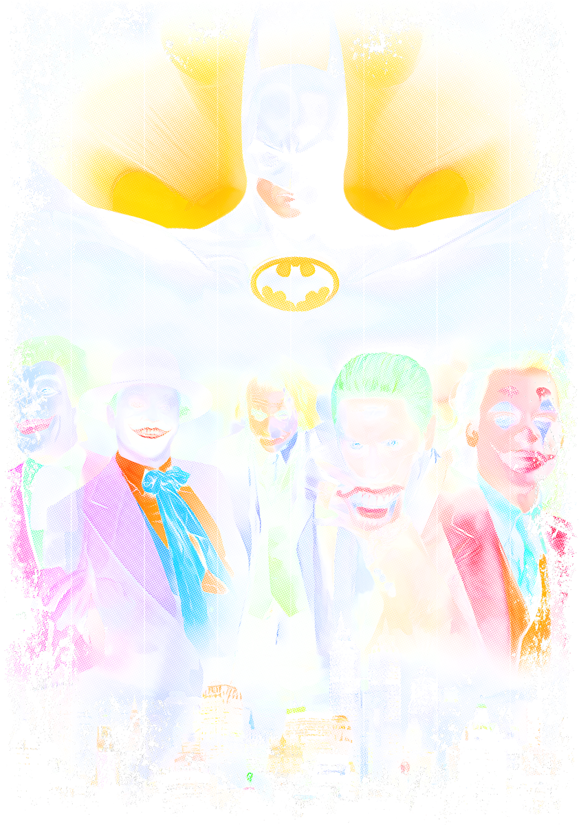 Batman, Joker - Halftone